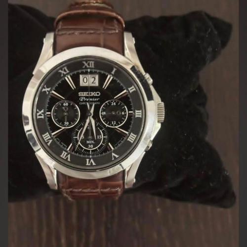 Seiko Premier Big Date Chronograph men's watch