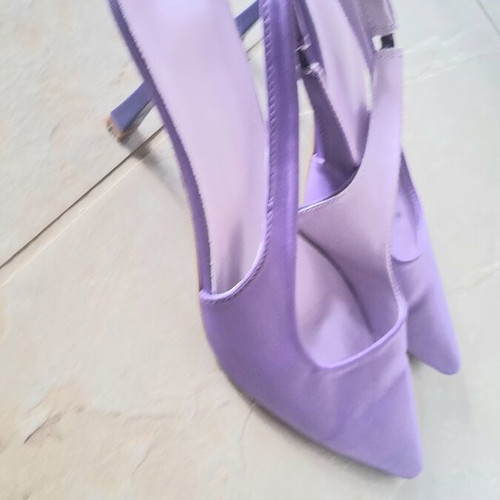 Only purple satin mules size 41 new