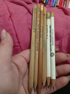 Vintage collectible pencils used