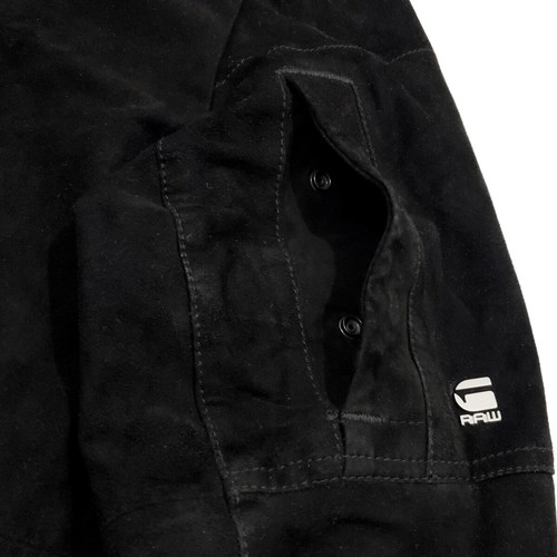 G-Star Raw men's suede leather jacket like new, size M-L, black