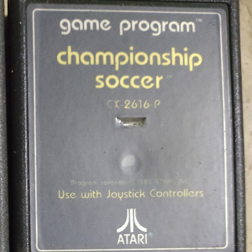 Atari 2600 game Championship Soccer used, retro soccer