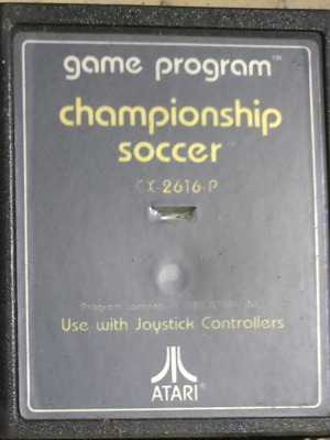 Atari 2600 game Championship Soccer used, retro soccer