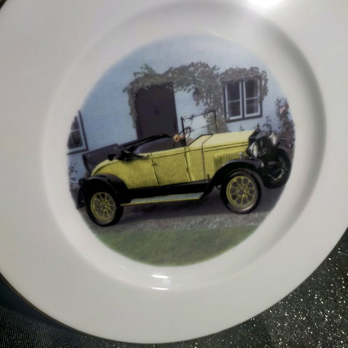 Collection of old car plates like new, France de Limoges