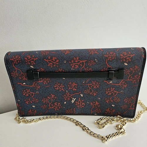 Axel shoulder bag and clutch new, blue multicolor