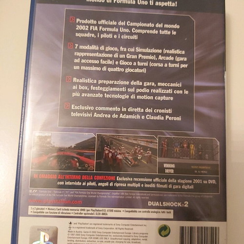 Formula One 2002 PlayStation 2 used, DVD has issues