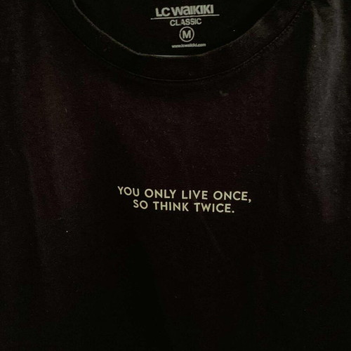 LC Waikiki Classic T-shirt black, size M, like new