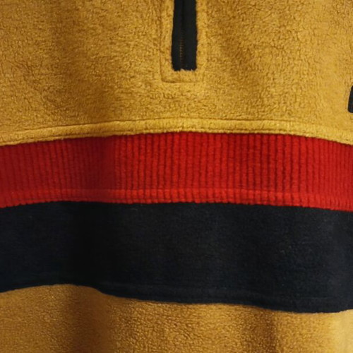 Men's sweatshirt camel color with stripes size XL new