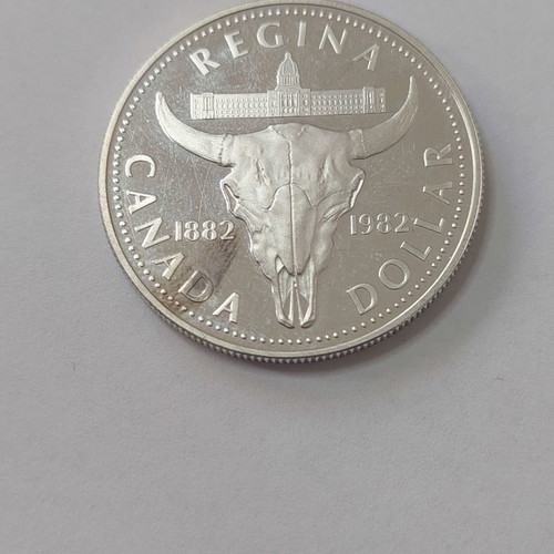1 Canada Dollar 1982 used silver