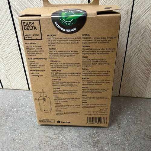 NGS Easy Delta Wired Optical Mouse new