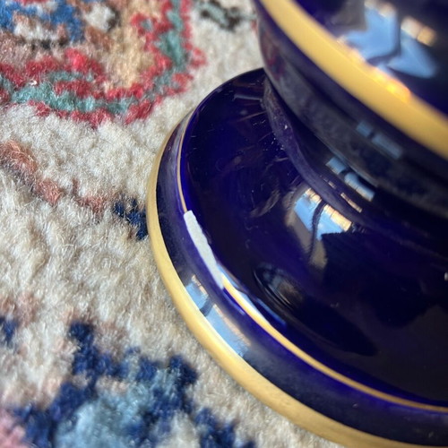 Antique Painted Vase used with lid