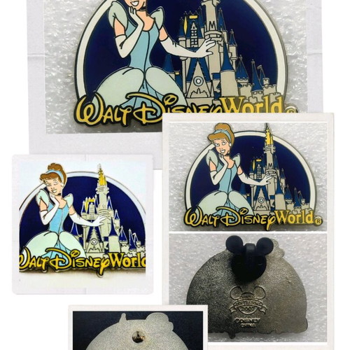 Rare Cinderella Disney collectible pin new, blue turquoise