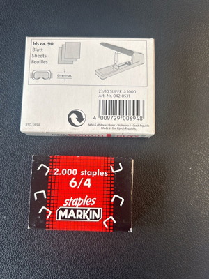 Staples small and large new