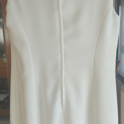 Vintage 90s Cream Mini Dress part of Set, Like New, Size 40 Large