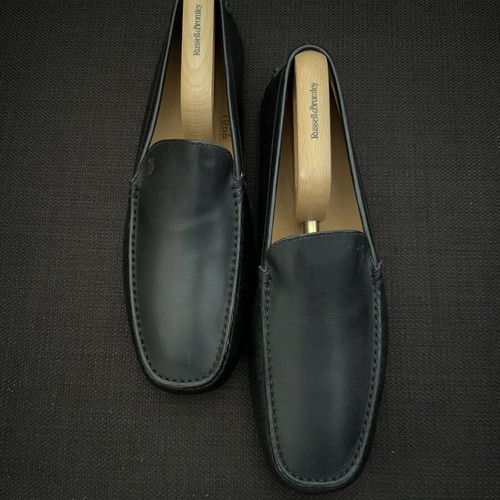 Tod's Gommino Leather Loafers Men's New Black Size 44