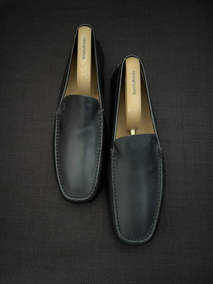 Tod's Gommino Leather Loafers Men's New Black Size 44
