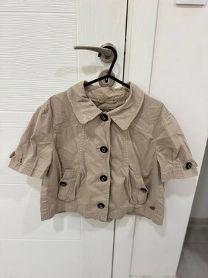 Hugo Boss Orange Label Crop Jacket used, beige, size US8 UK10