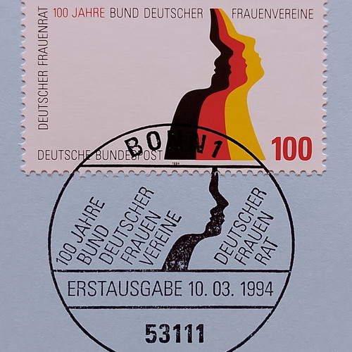 German stamps mint condition, 1994 first day cover Bonn, sealed block