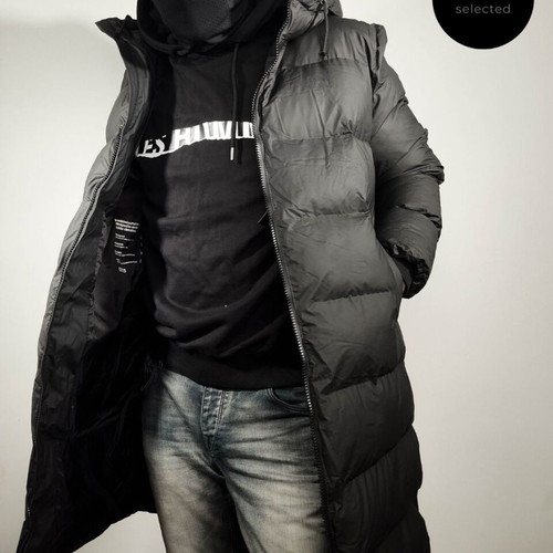 Rains Alta Long Puffer Jacket new, size L, black