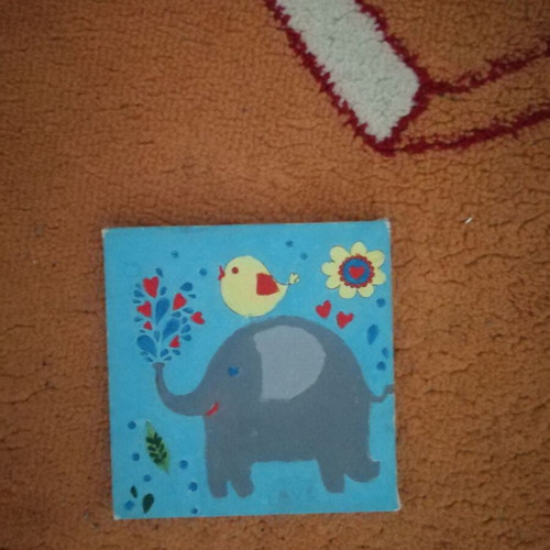 Decorative canvas frame for kids' room like new