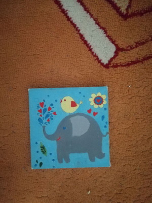 Decorative canvas frame for kids' room like new