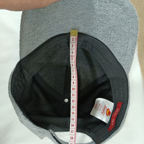 Karfil Hats baseball cap grey like new, flat wide brim