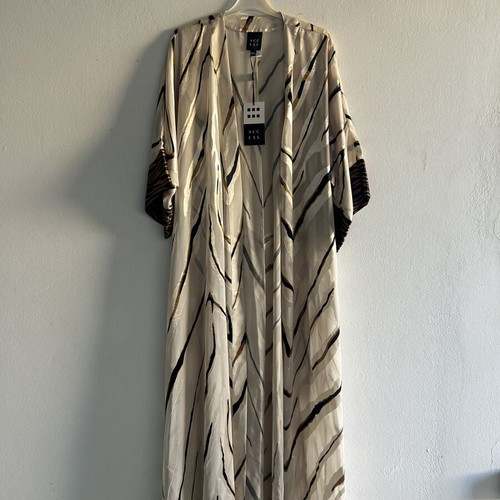 Access Fashion Maxi Kimono Dress new with tags, size M/L, sand zebra print