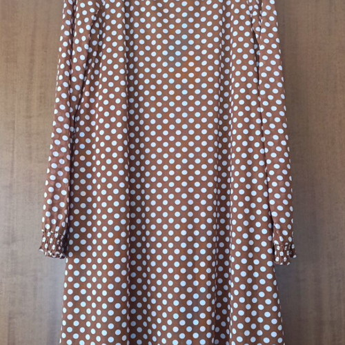 Sfera Midi Dress Like New Brown Polka Dot