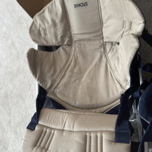 Stokke MyCarrier μπροστινός και πίσω μάρσιπος, Deep Blue, οργανικό βαμβάκι