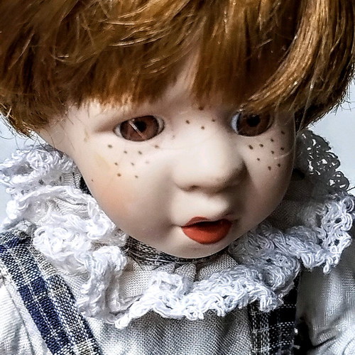 Porcelain doll boy vintage used