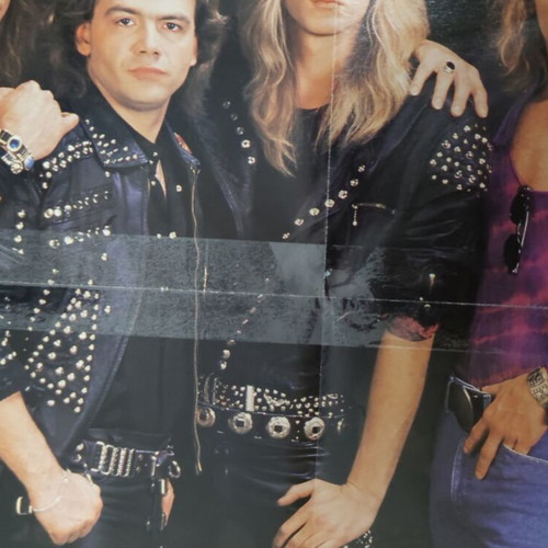 Accept Onslaught Testament double-sided poster used from Metal Hammer