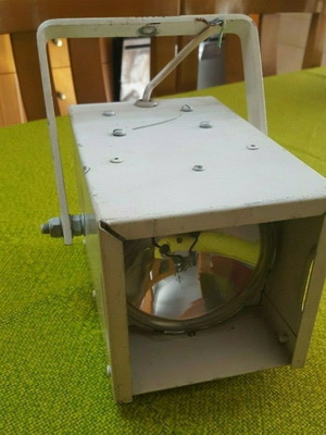 Vintage theatrical spotlight used