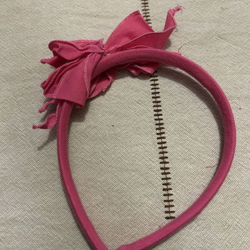 Children's fabric hairband pink like new Marasil
