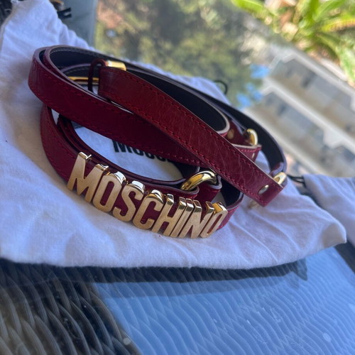 Moschino red belt like new