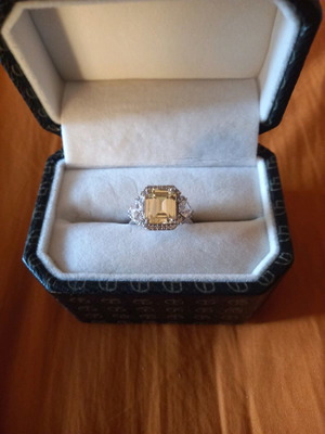 Sterling Silver 925 Platinum Plated Ring Galerie Tsangarakis