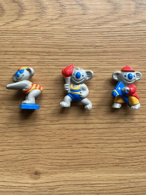 Koala figures Olympic games 2000 mint condition, pack of 3