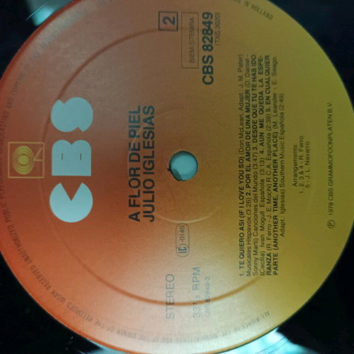 Julio Inglesias vinyl used