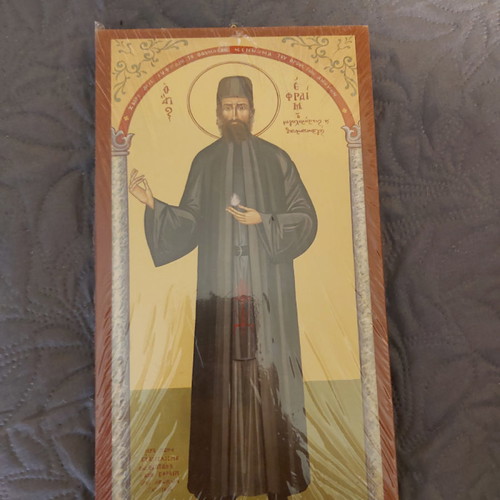 Saint Ephraim Icon new, dimensions 0.25×0.14