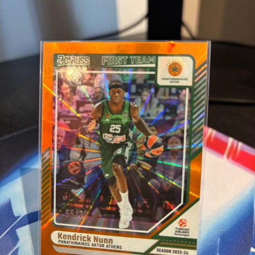 Kendrick Nunn Orange Laser Card 2024-25 Panini Donruss EuroLeague like new