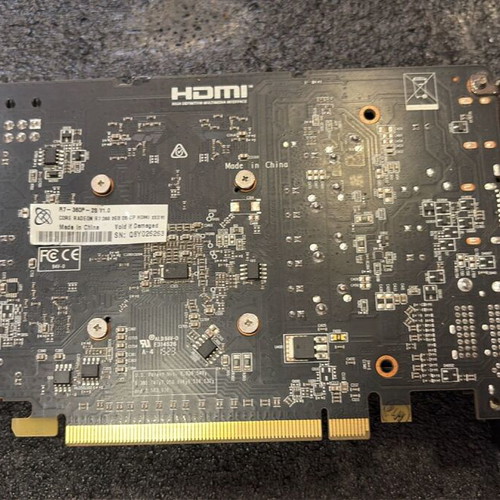 XFX ATI Radeon R7 360 graphics card used, 2GB GDDR5, 128-bit