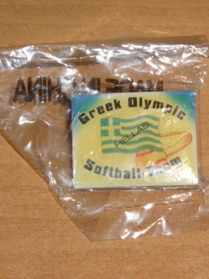 Pin Greek Olympic Softball Team 2004 new