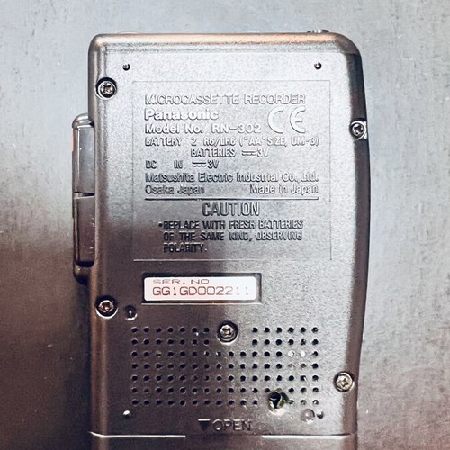 Panasonic Vintage Portable Cassette Recorder new, with two cassettes