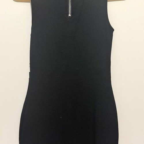 H&M black fitted dress XS with cut out detail like new