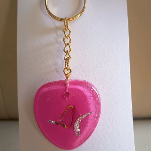 Handmade keychain made of resin new