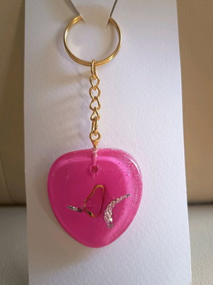 Handmade keychain made of resin new