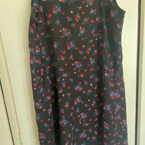 Vans floral dress like new, black with multicolor flowers, size S