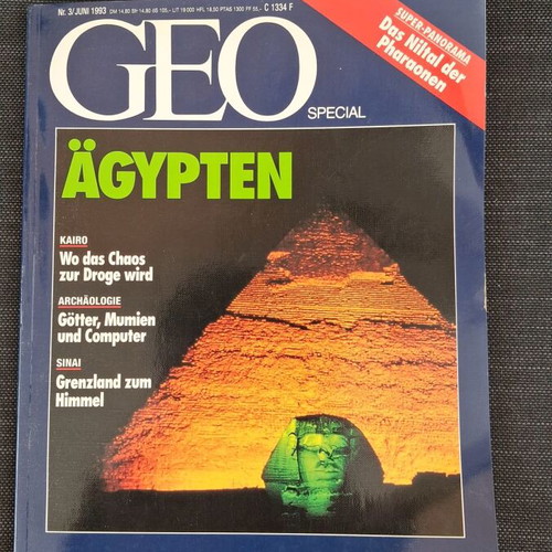 Geo Special Ägypten Magazine 1993 German Edition like new