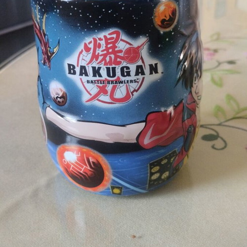 Bakugan promotional ceramic mug like new with embossed design