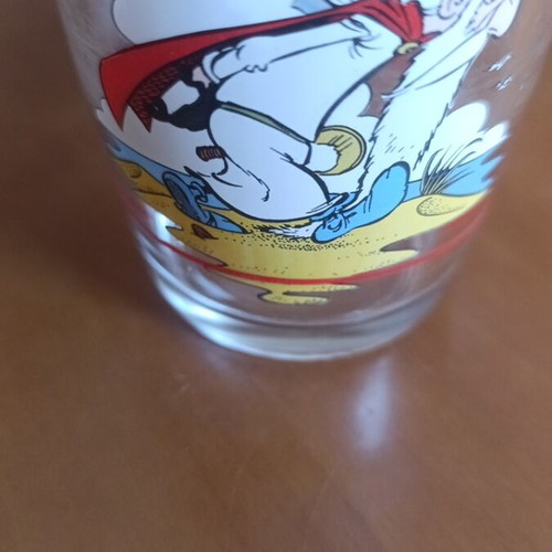 Nutella promotional glass with Asterix images