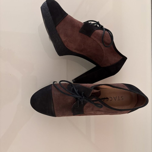 Staccato women's Oxford shoes like new, two-tone brown and black, size 38