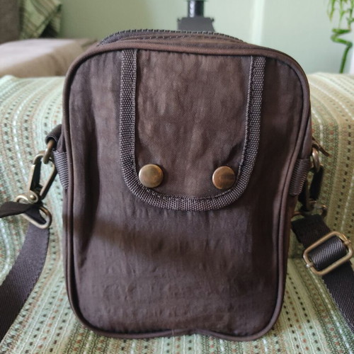 Camel Active brown crossbody bag with adjustable strap
